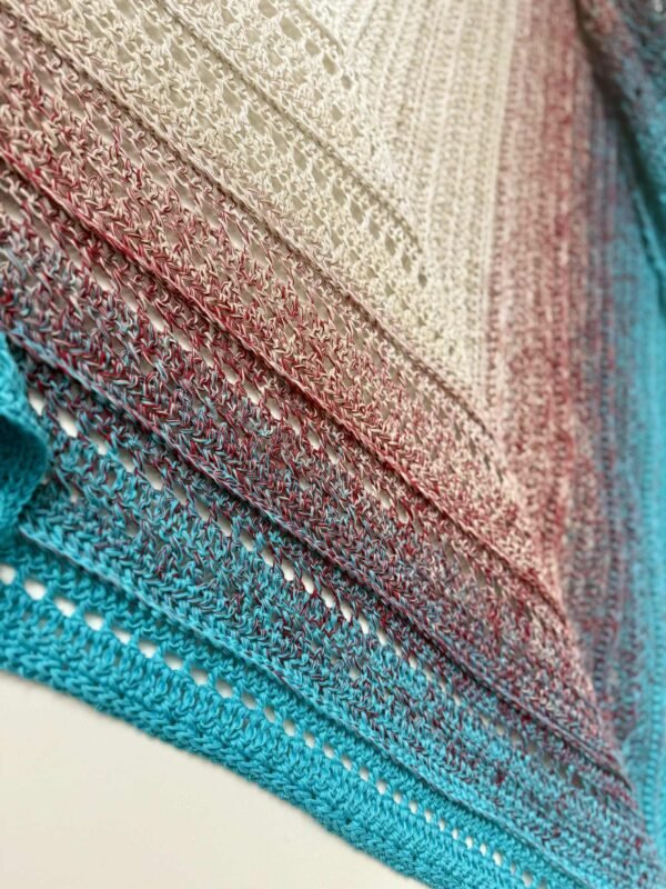 Michi's Blushing Teal Shawl Pattern - Image 3
