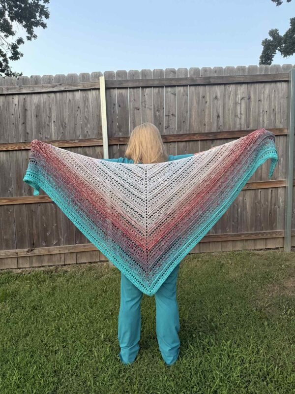 Michi's Blushing Teal Shawl Pattern - Image 2